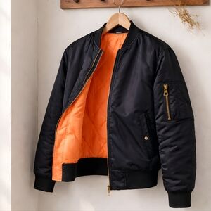 Women's Black Bomber Jacket